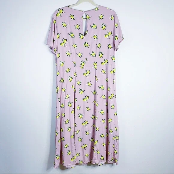 Torrid - Lemon Print Midi Dress - Picture 8 of 8